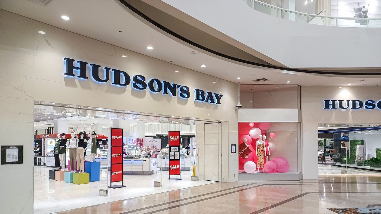 entrance to a hudson's bay store in a toronto mall
