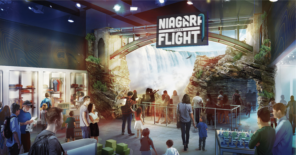 Entrance to Niagara Takes Flight.
