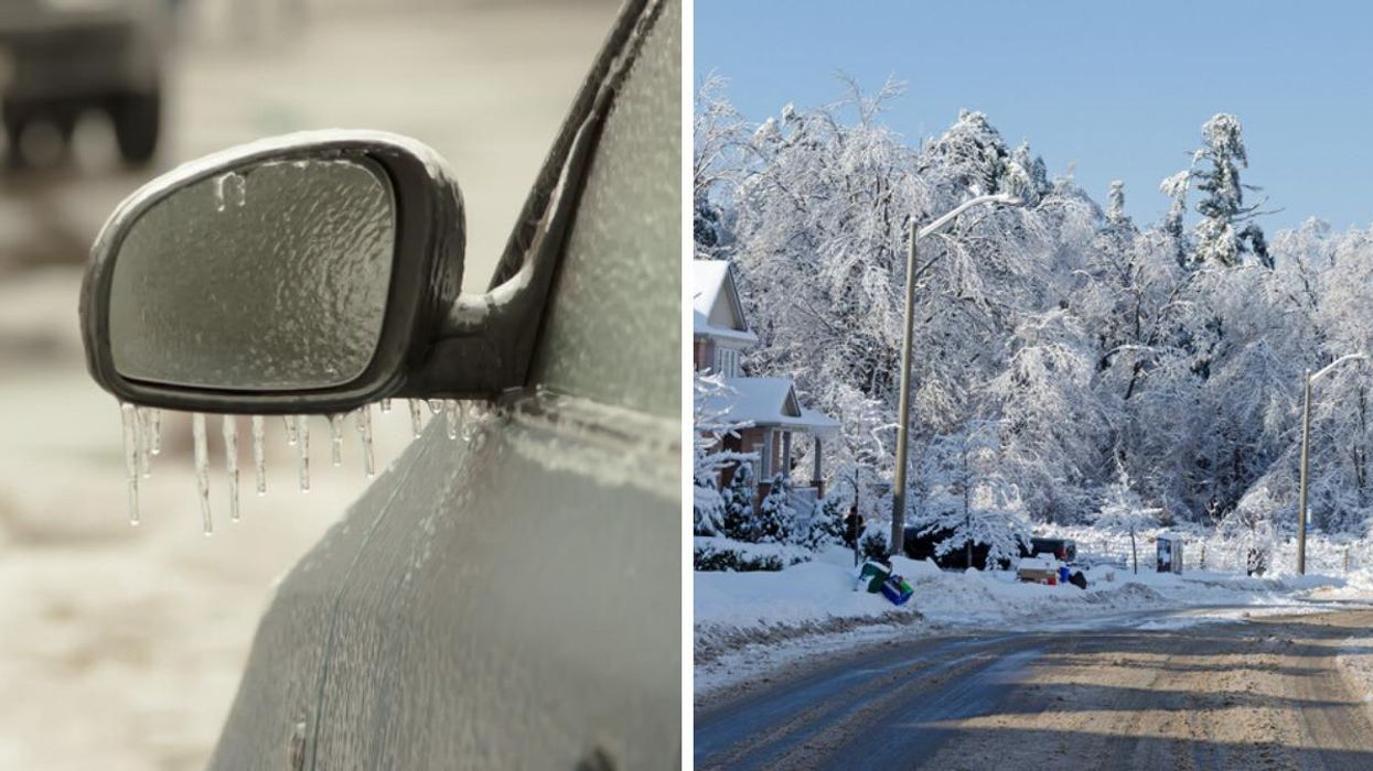 Environment Canada Warns Of Freezing Rain In Parts Of Ontario & It's Going To Be Icy