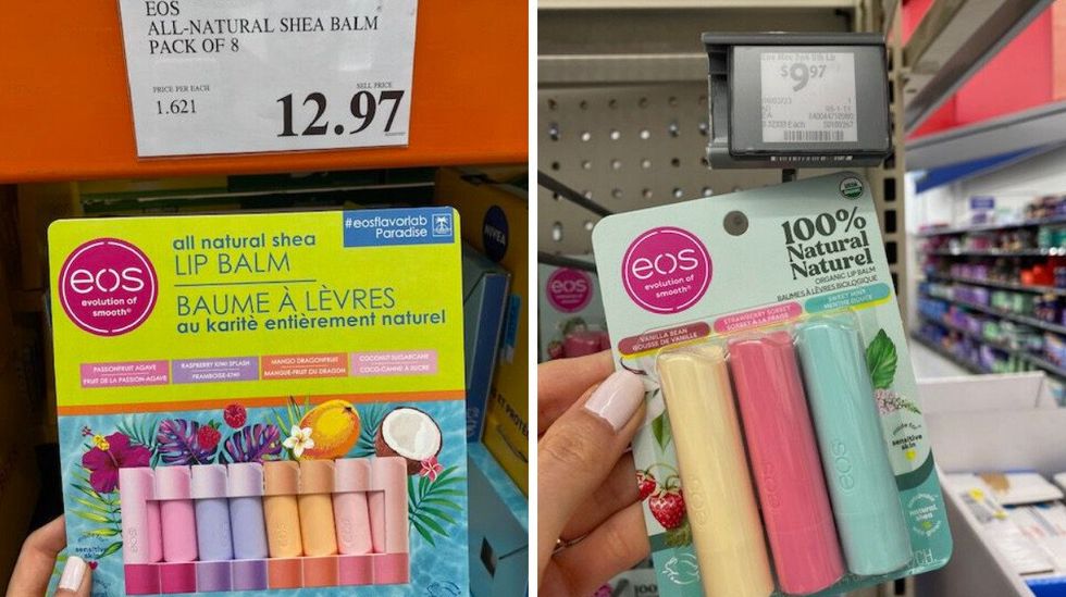 EOS all natural lip balm.