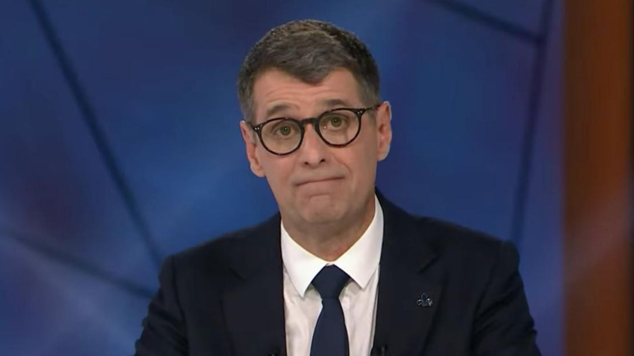 Éric Duhaime au Débat des chefs 2022.