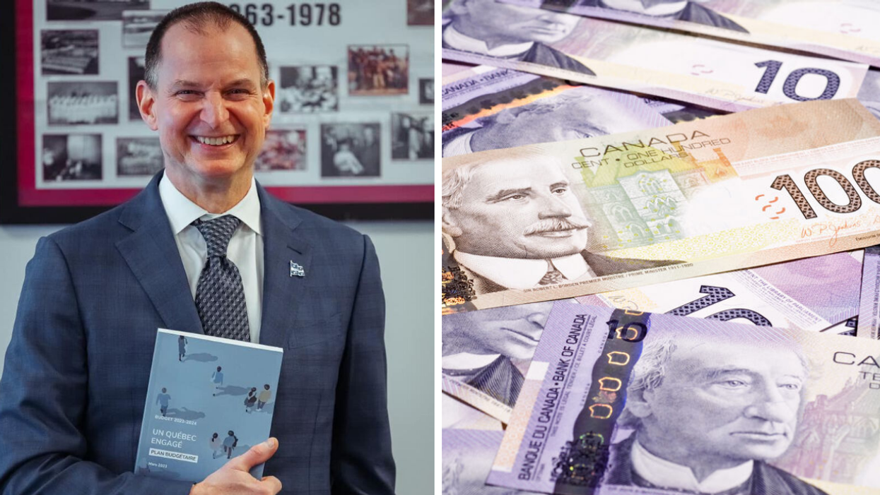 Eric Girard. Droite : Argent canadien.