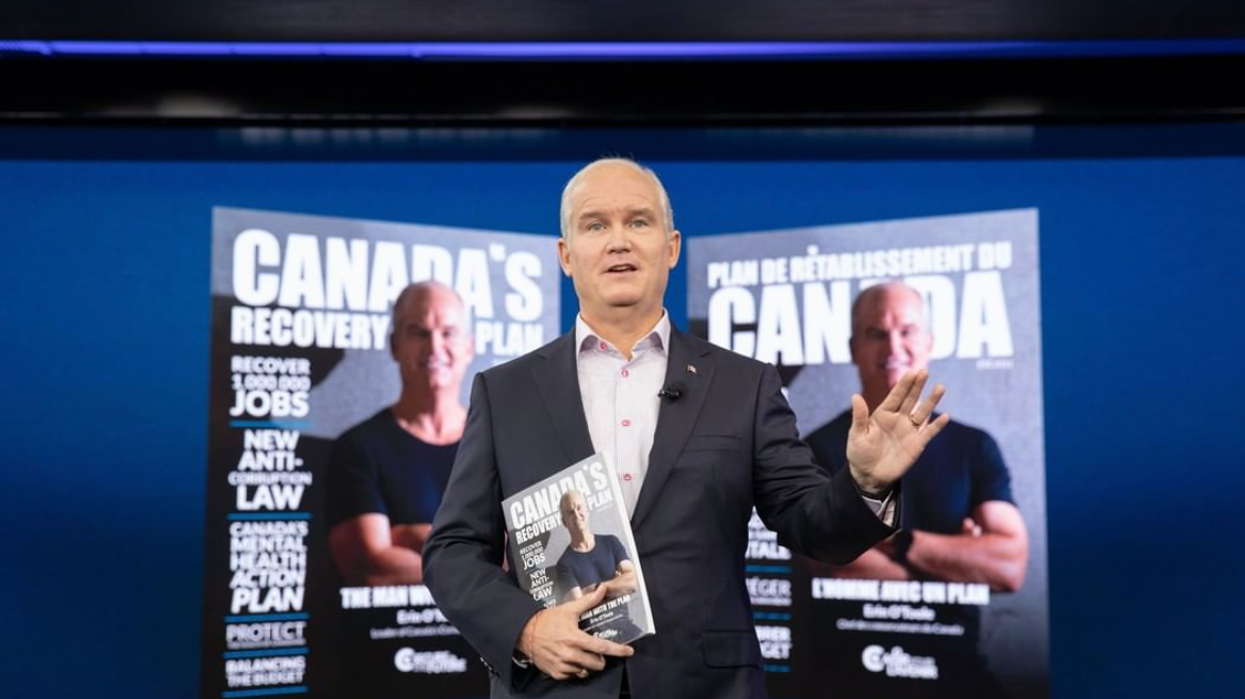 Erin O'Toole Posed For A Thirst Trap On The Cover Of His Party Platform