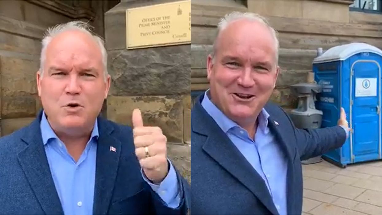 Erin O'Toole Viral Video Says PM's Office Should Be A Porta-Potty