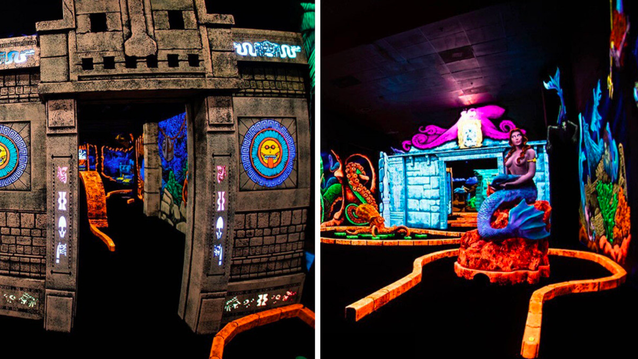 Escaparium minigolf fluo.