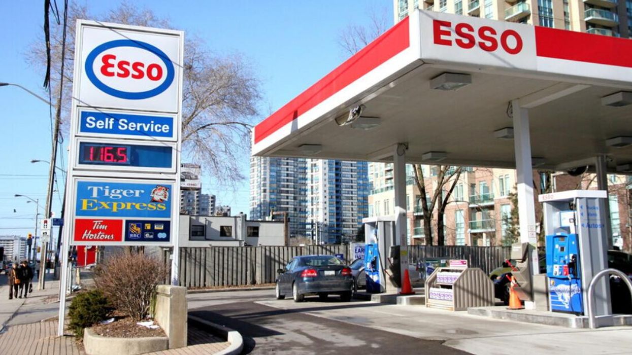 Esso gas station.
