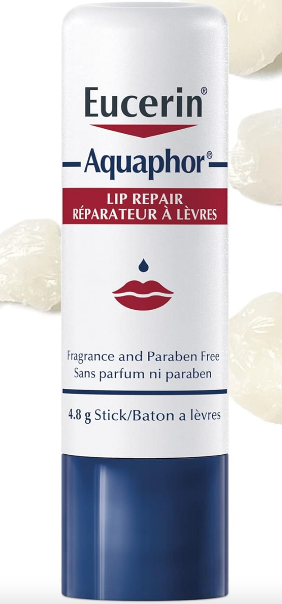 Eucerin Aquaphor lip balm.