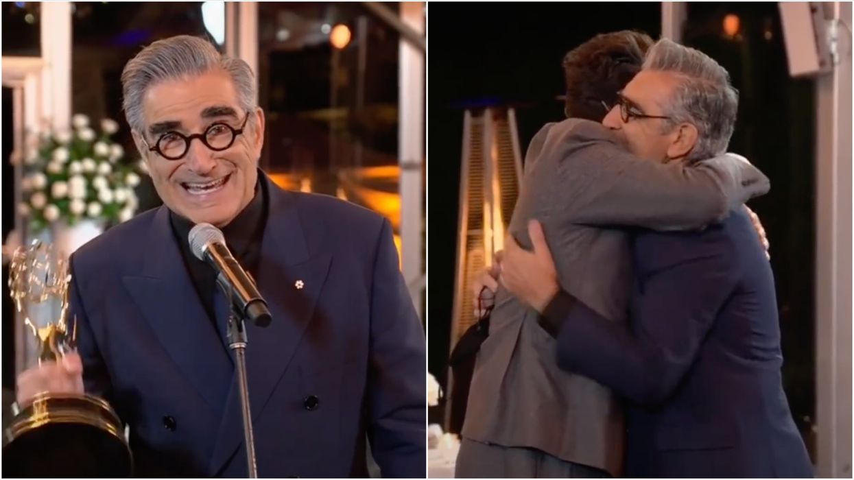 Eugene Levy's Emmy Speech Made Dan Levy Cry When He Talked About 'Schitt's Creek'