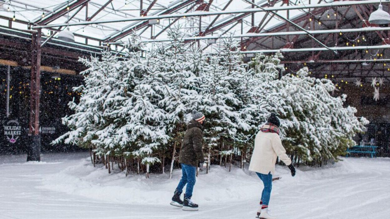 Evergreen Brick Works skating rink.