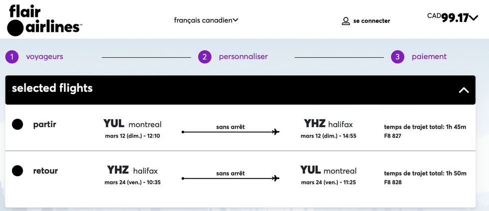 Exemple de date prix des billets.