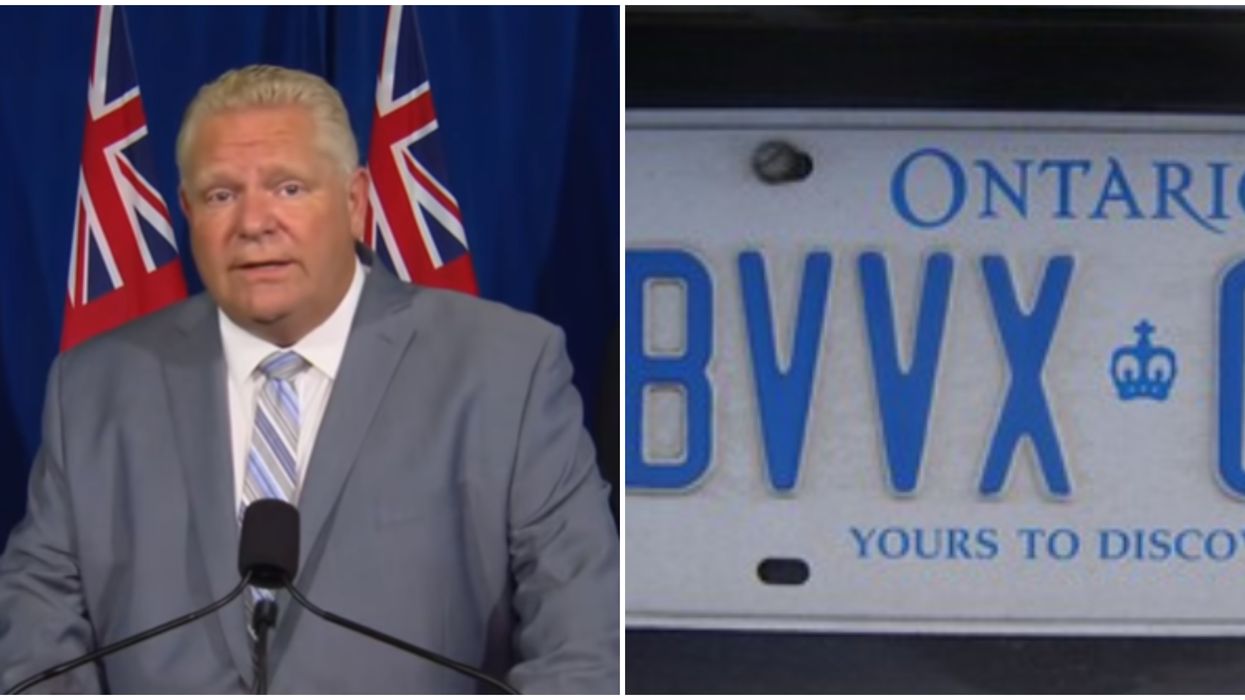 Expired Ontario Licence Plates Are Being Ticketed By Police But Ford Says It's Okay