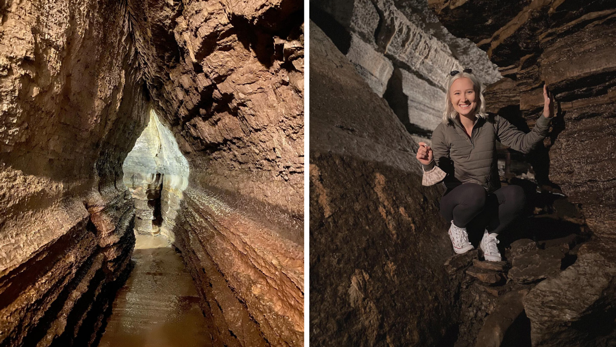 Exploring the ancient Bonnechere Caves in Eganville, Ontario.