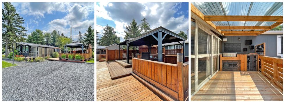 Ext\u00e9rieur du chalet.