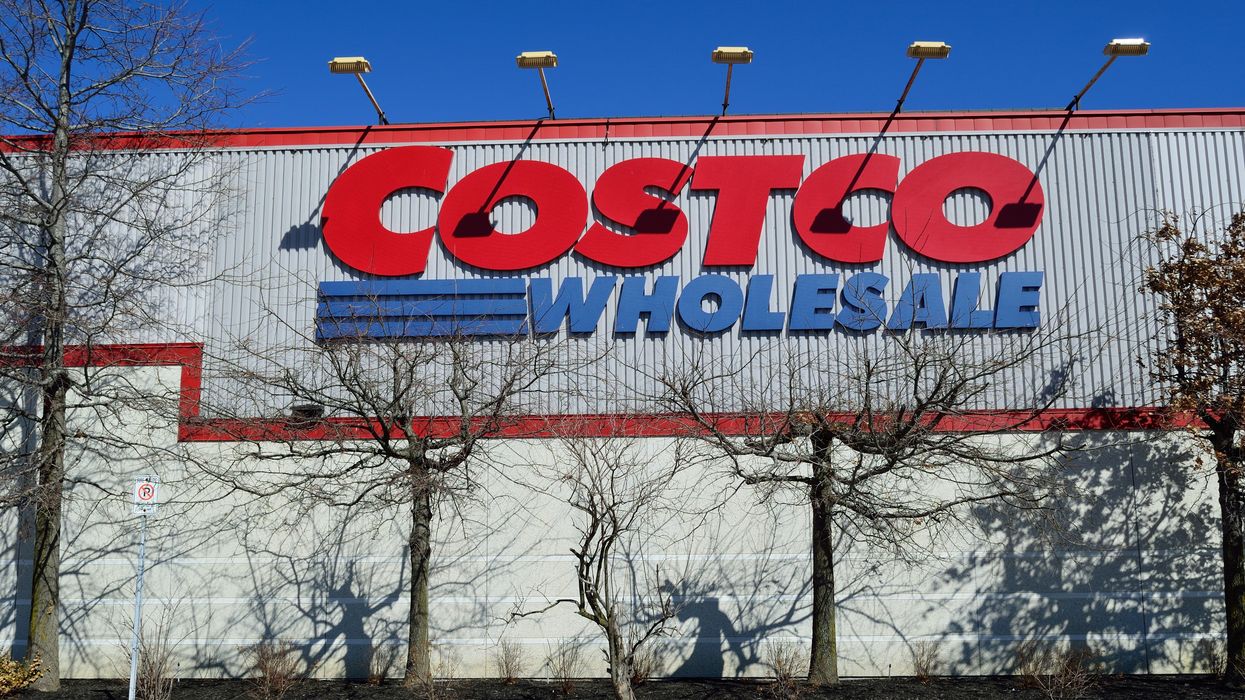 exterior of a costco location in canada with a costco wholesale sign