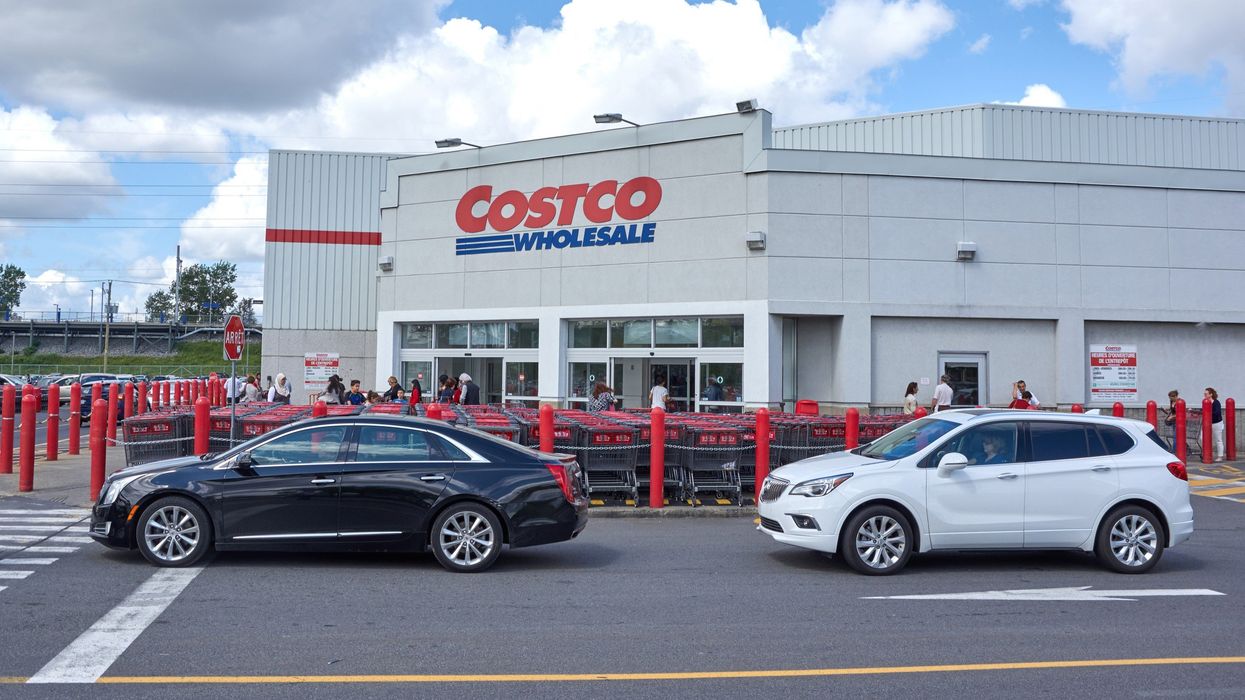 exterior of a costco store entrance in canada