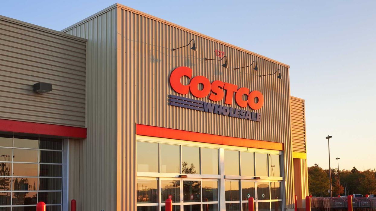 exterior of a costco store in canada with costco wholesale sign