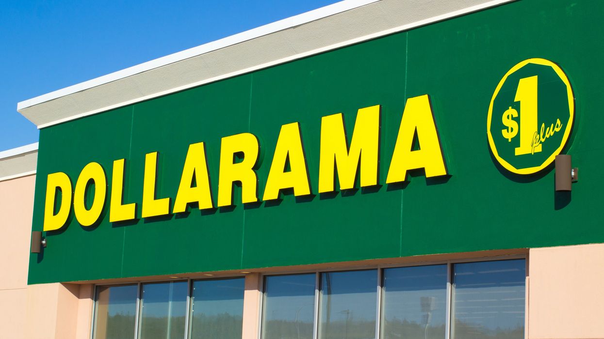 Exterior of a Dollarama store in Canada.