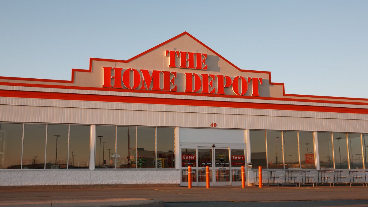 Exterior of a Home Depot in Canada.