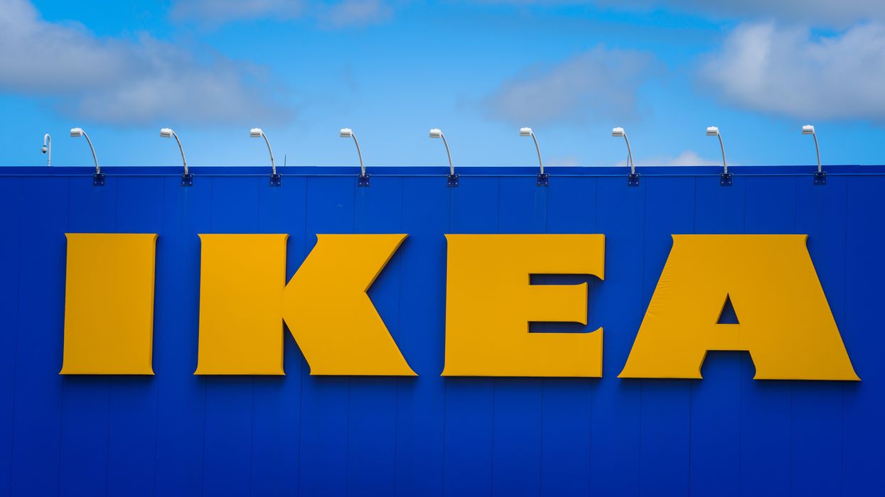 exterior of an ikea store in canada with a yellow ikea sign