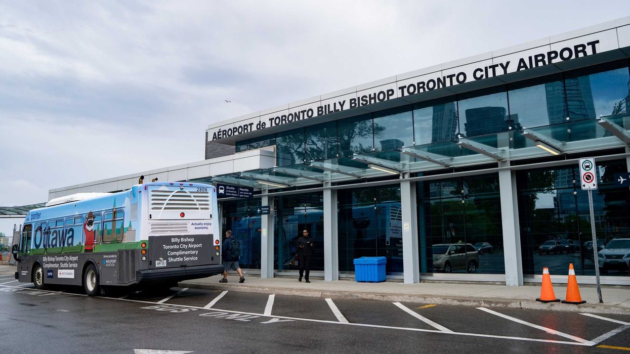 exterior of billy bishop toronto city airport