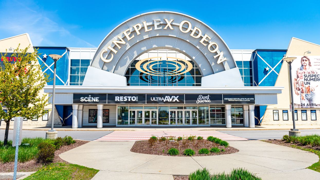 exterior of cineplex theatre in canada
