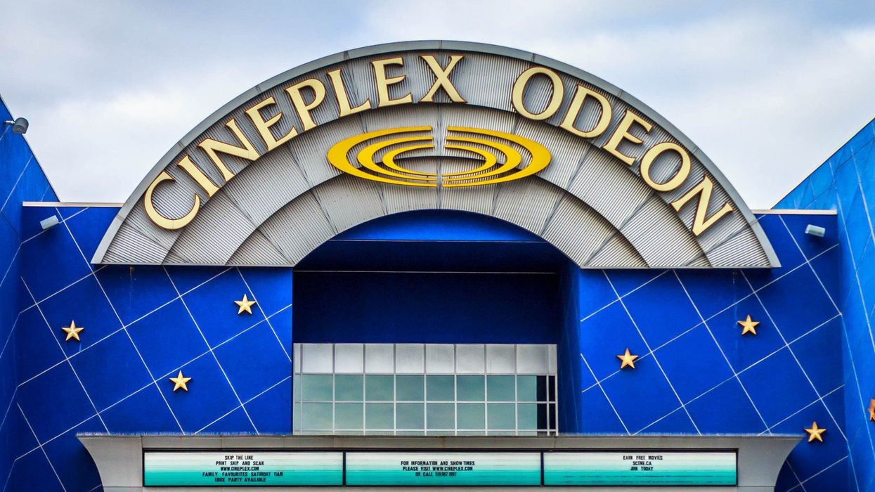 exterior of cineplex theatre in ontario