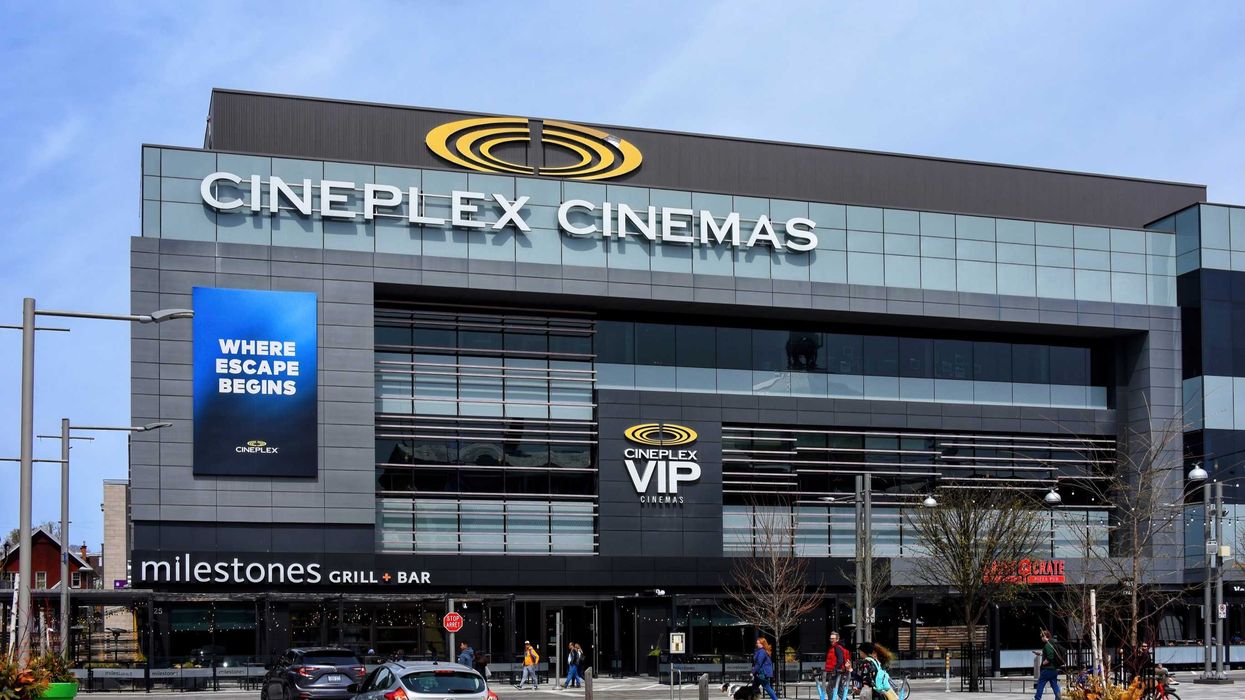 exterior of cineplex theatre in ontario