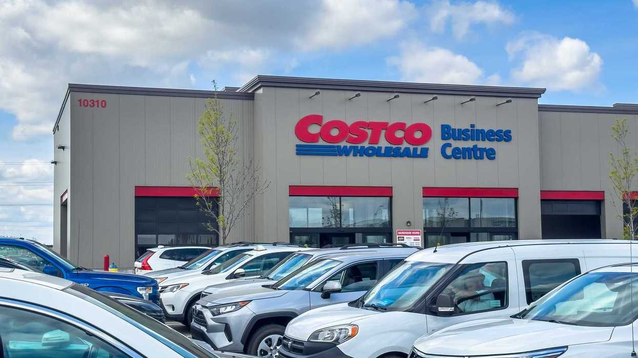 exterior of costco business centre in canada with cars in the parking lot