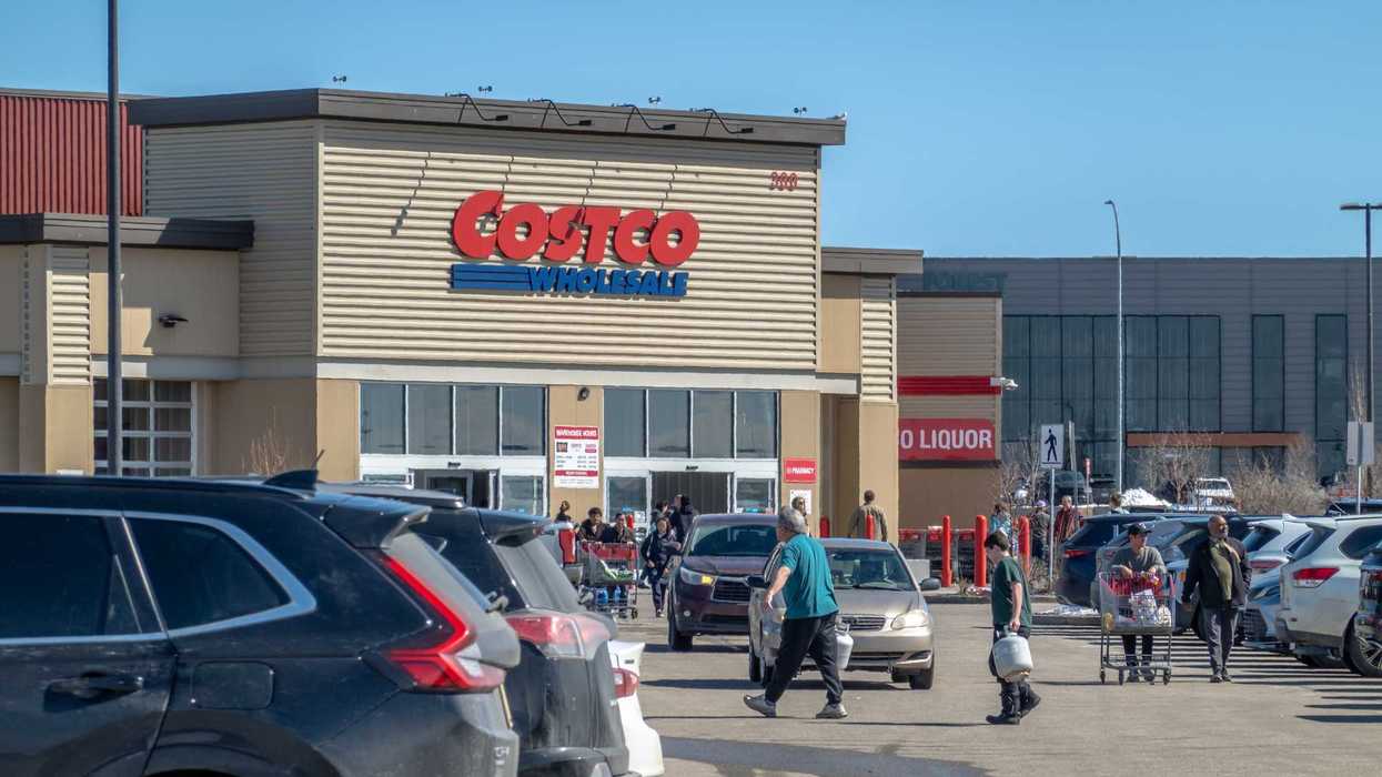exterior of costco store as viewed from parking lot