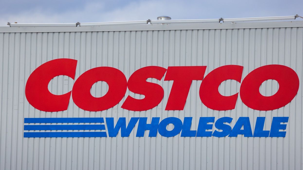 exterior of costco store in canada with a costco wholesale sign