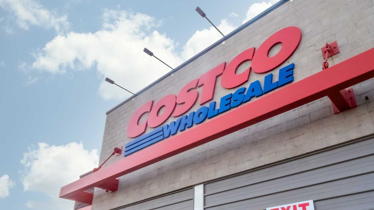 exterior of costco store in canada with costco wholesale sign