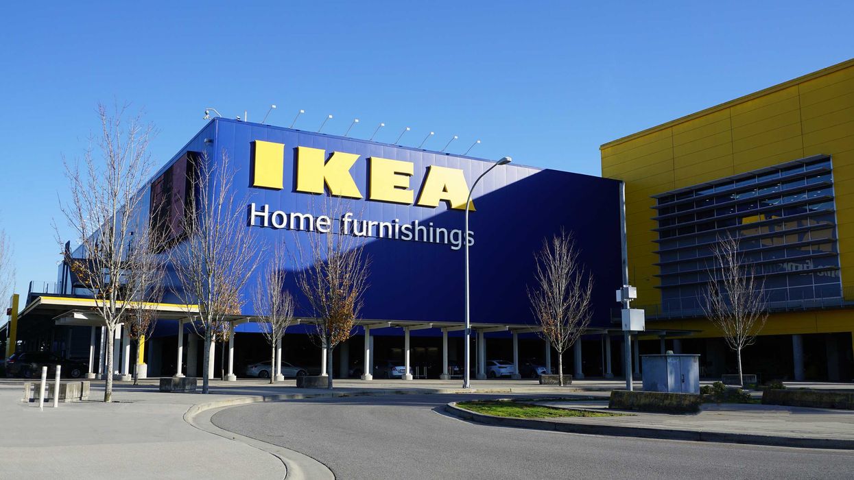 exterior of ikea store in canada