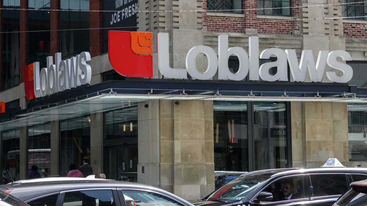 exterior of loblaws store in toronto with sign