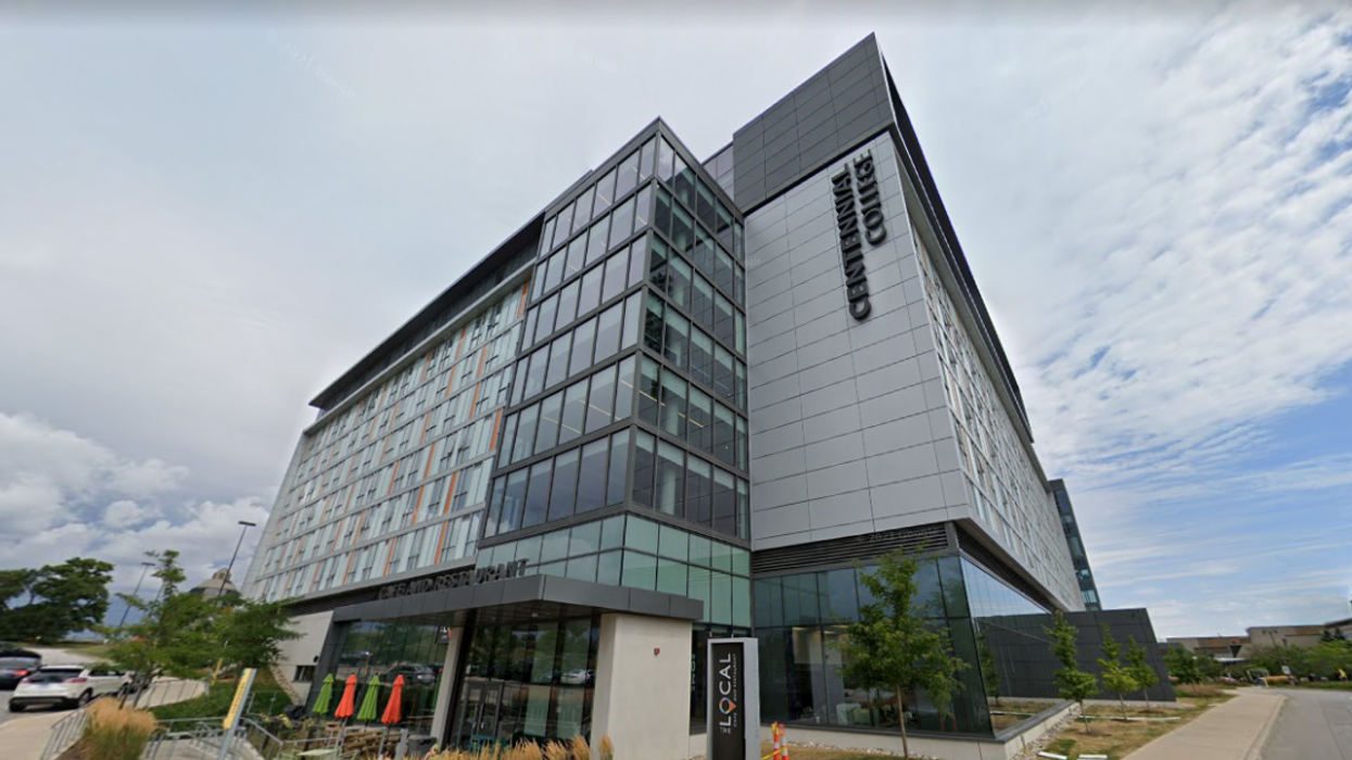 Exterior shot of Centennial College.