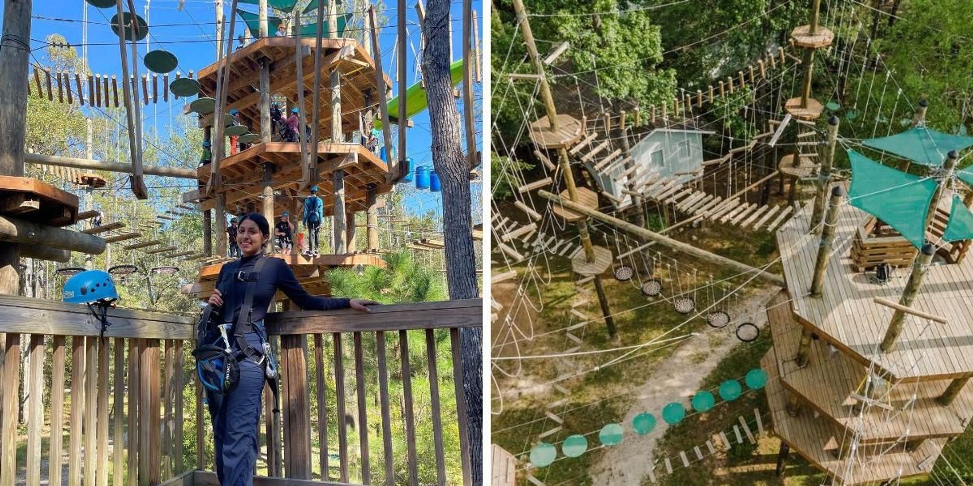 There's A Massive Treetop Obstacle Course In Texas & You Can Go At Your Own Pace Narcity