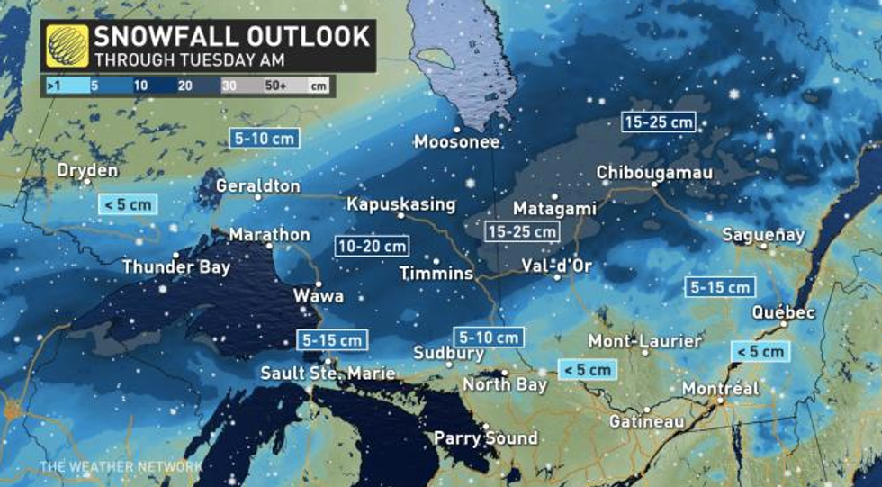 Ontario Weather Alert Issued Due To Extreme Cold & Snow Squalls Narcity