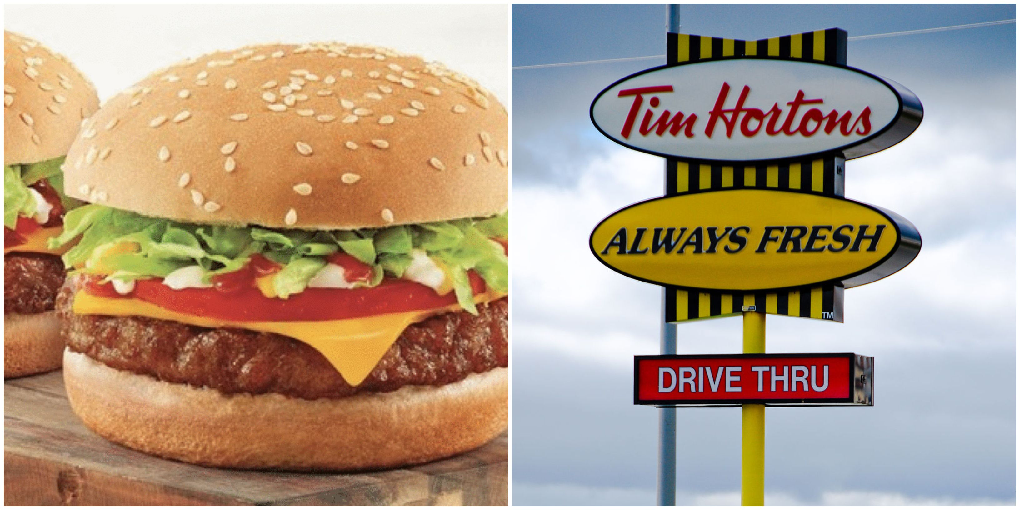 Is Tim Horton S Beyond Meat Burger Healthy Not As Much As You Think Narcity