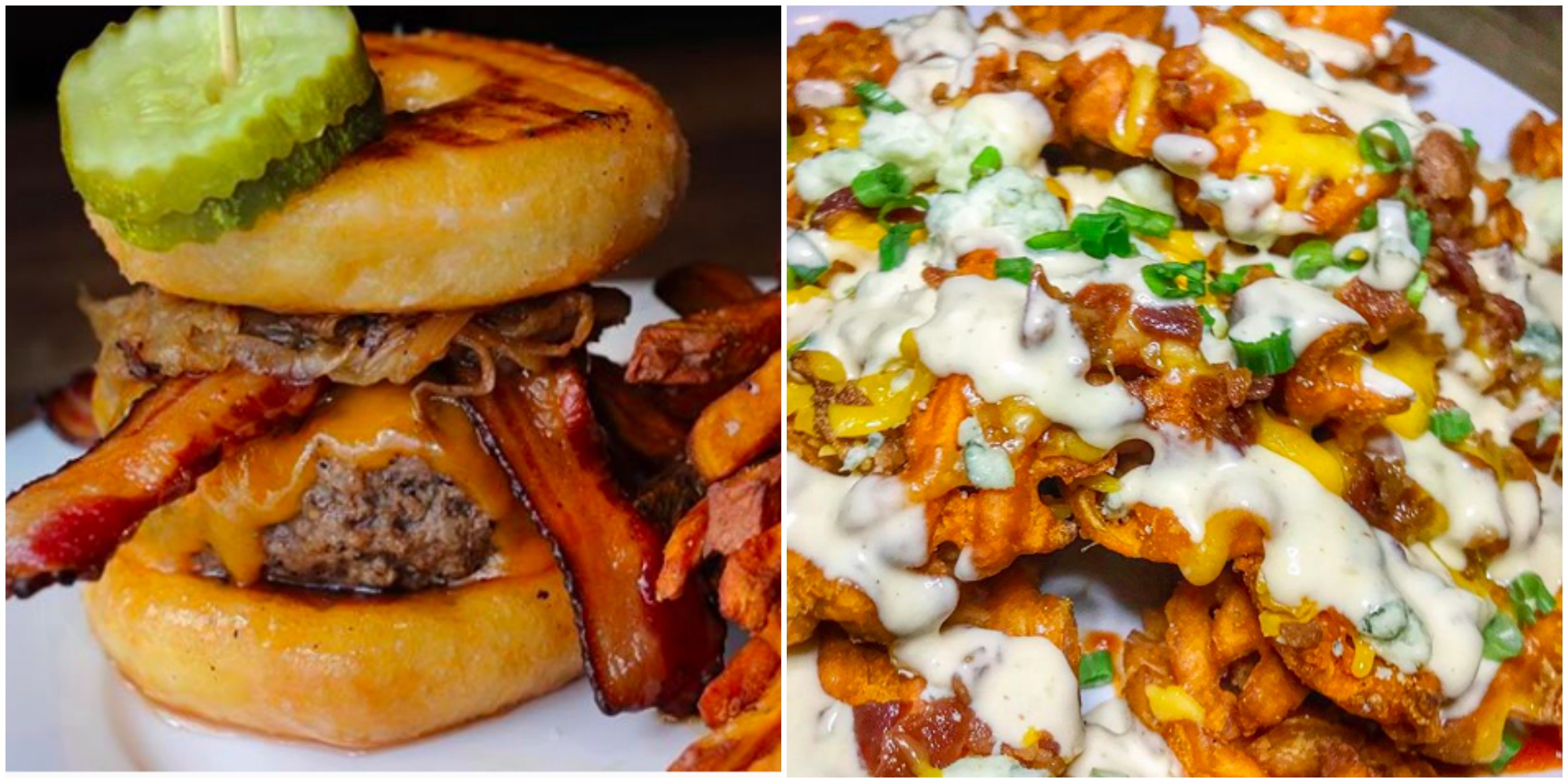 You Can Eat A Krispy Kreme Donut Burger At Cypress Street In Atlanta Narcity
