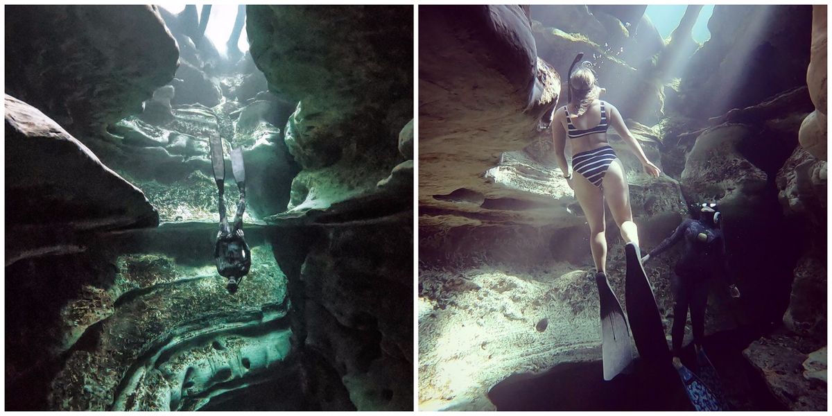 Florida's Blue Spring State Park Has A Deep Cave To Dive Into Narcity