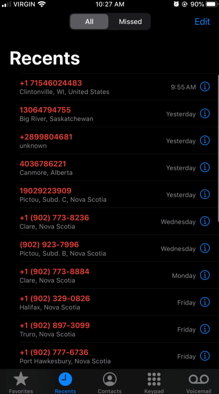 How to find scammer numbers