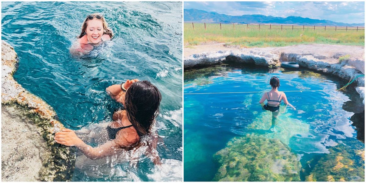 This Hot Spring In Utah Has Clear Blue Water You Can Soak In Narcity