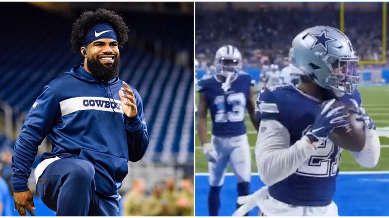 Dallas Cowboys Ezekiel Elliott Did The Dak Dance At Last Nights Game Narcity Dallas Cowboys Ezekiel Elliott Did The Dak Dance At Last Nights Game Narcity