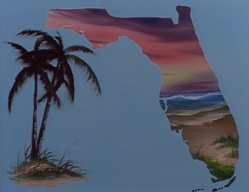 Bob Ross On The Joy Of Painting Painted Florida 29 Years Ago Today