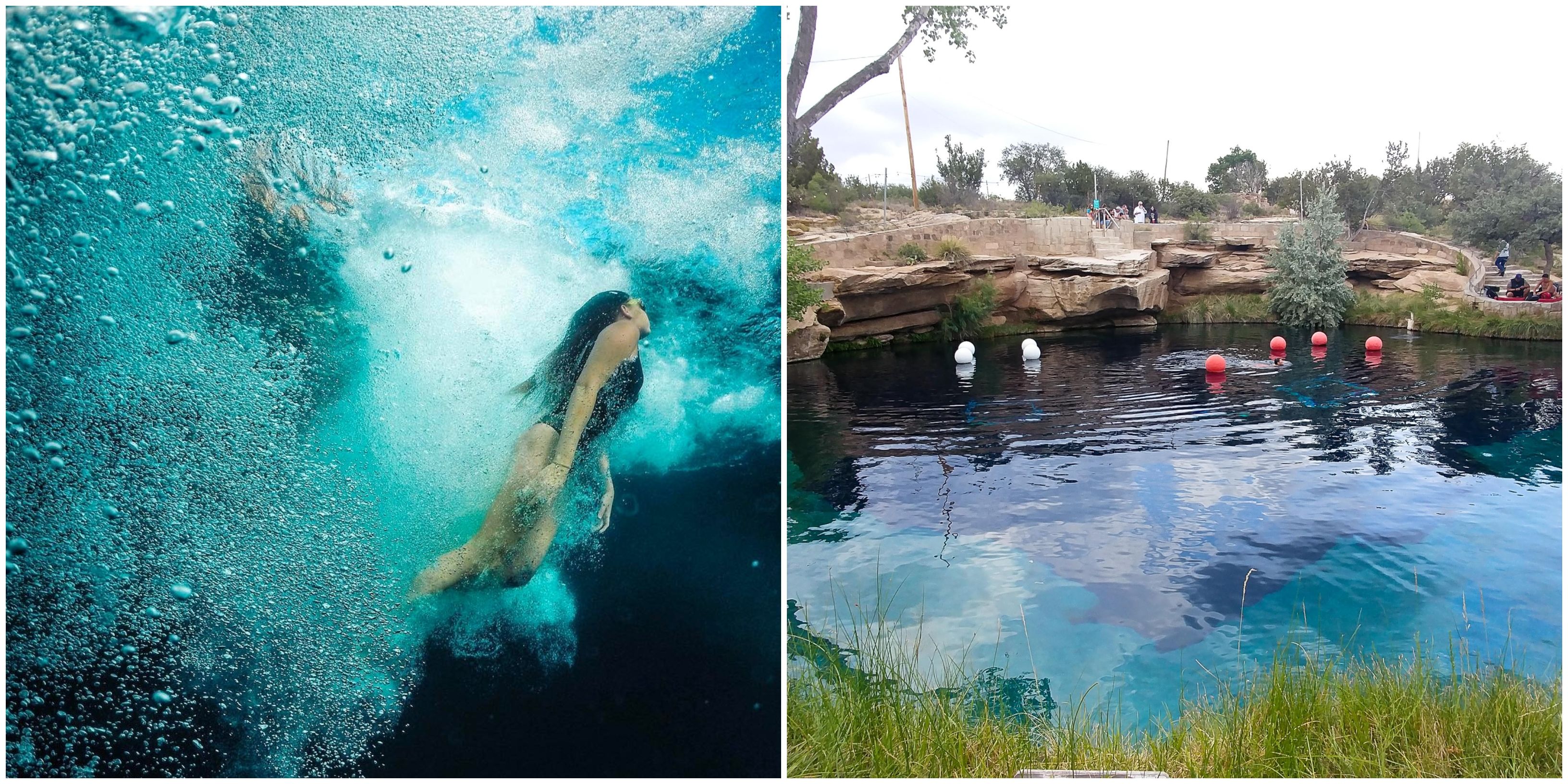 New Mexico's Blue Hole Has Turquoise Water & It's Only A Road Trip Away