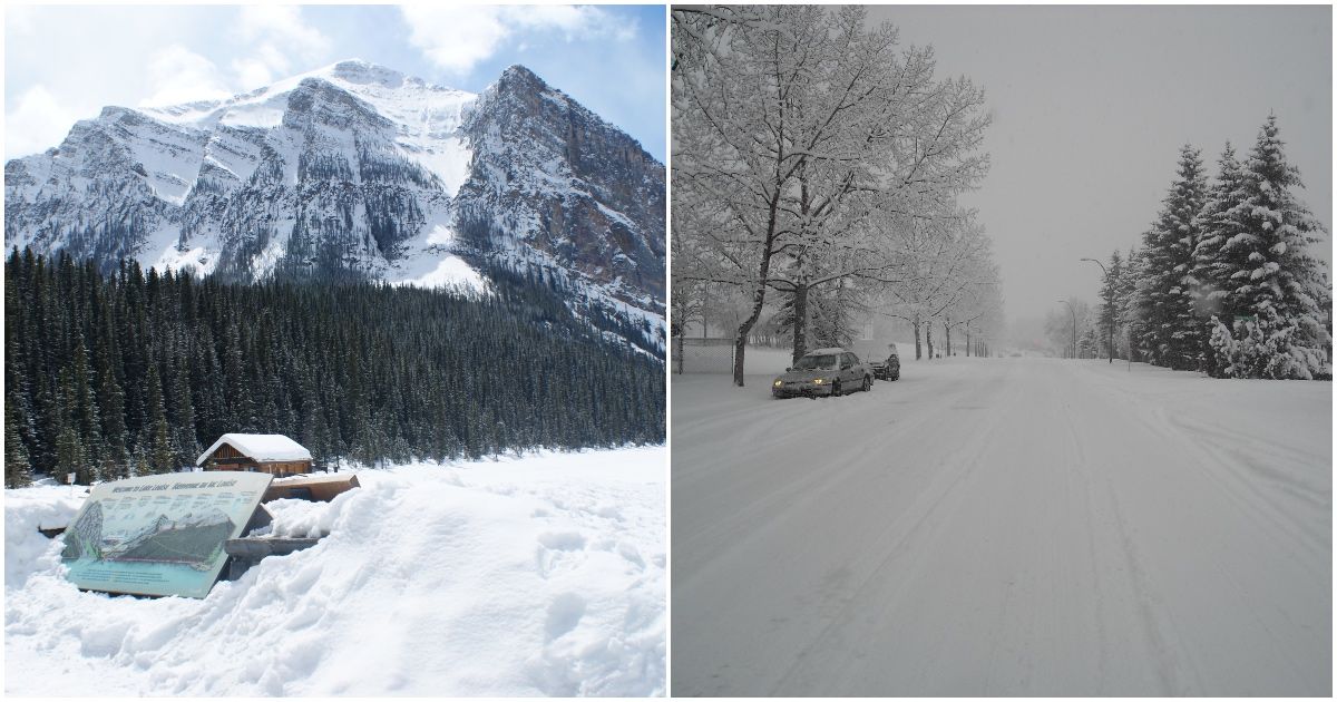 Alberta Weather This Weekend Shows Up To 70cm Of Snow Hitting Jasper And Banff Narcity
