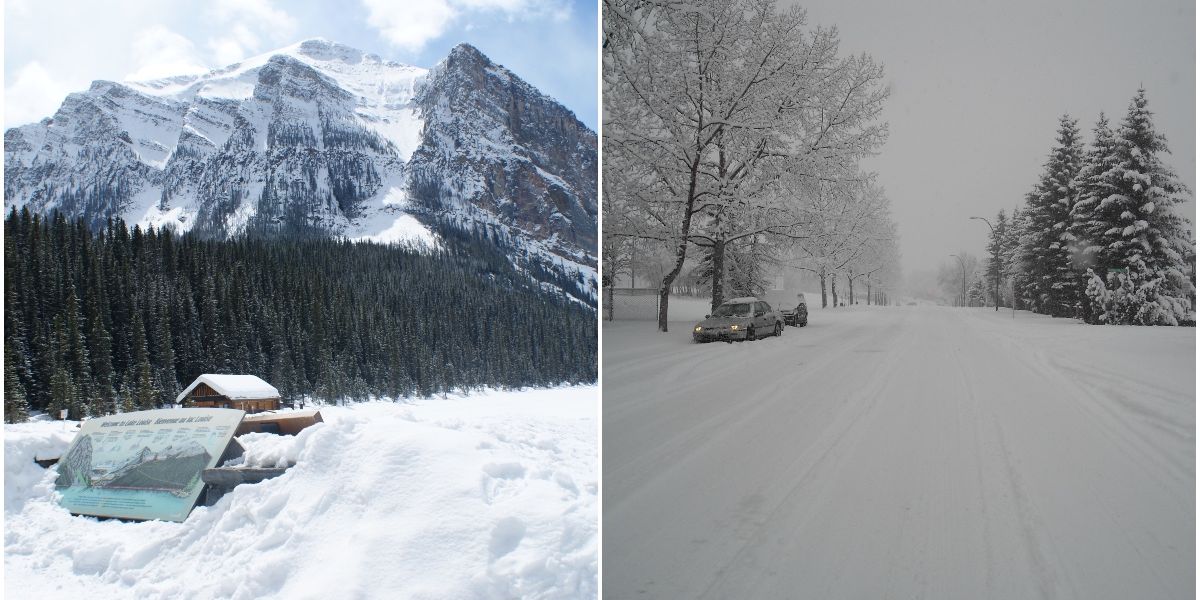 Alberta Weather This Weekend Shows Up To 70cm Of Snow Hitting Jasper And Banff Narcity