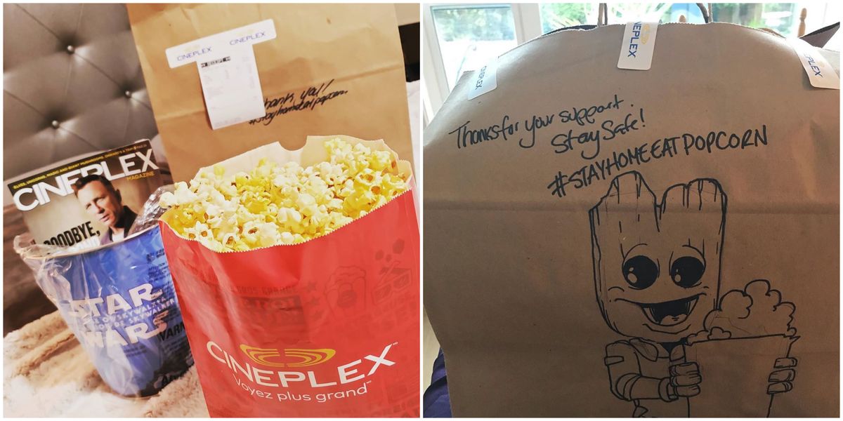 Cineplex Delivery Brings Popcorn & Snacks To Your Door In 5 Provinces
