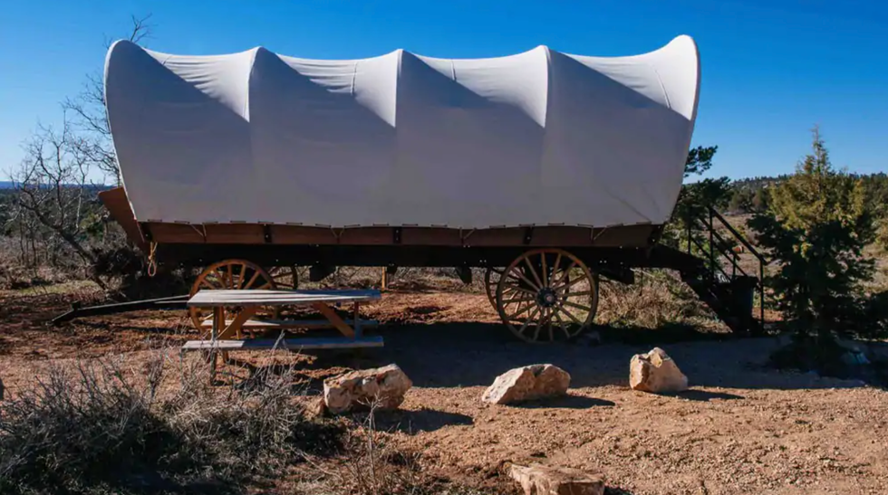 This Glamping Wagon In Utah Feels Like You're In The Wild Wild West