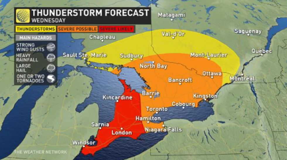 Ontario's Weather Forecast Is Going To Be A Mess Of Hail