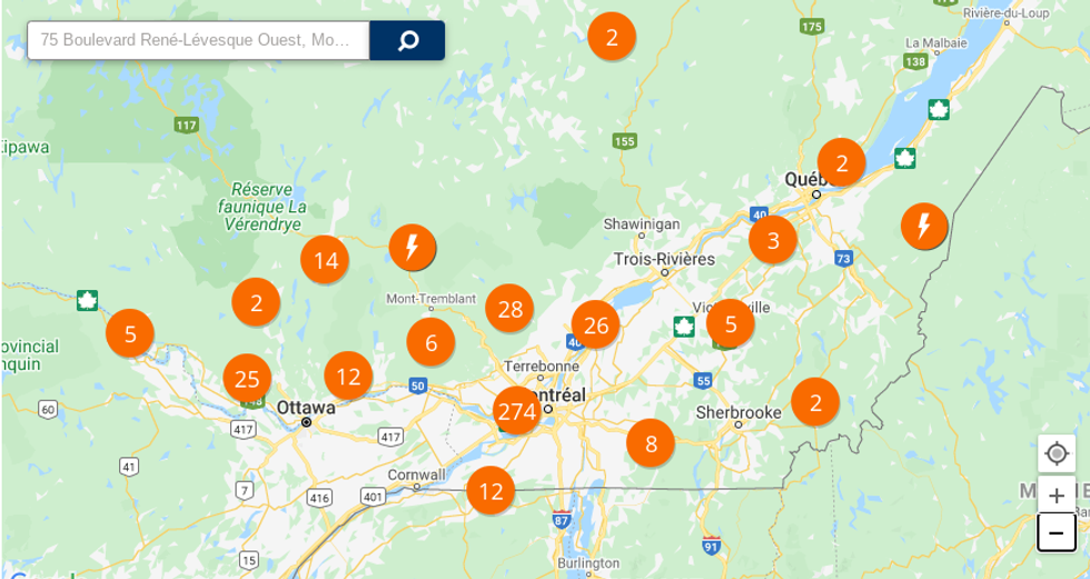 Panne d'électricité au Québec Plus de 85 000 foyers affectés à cause